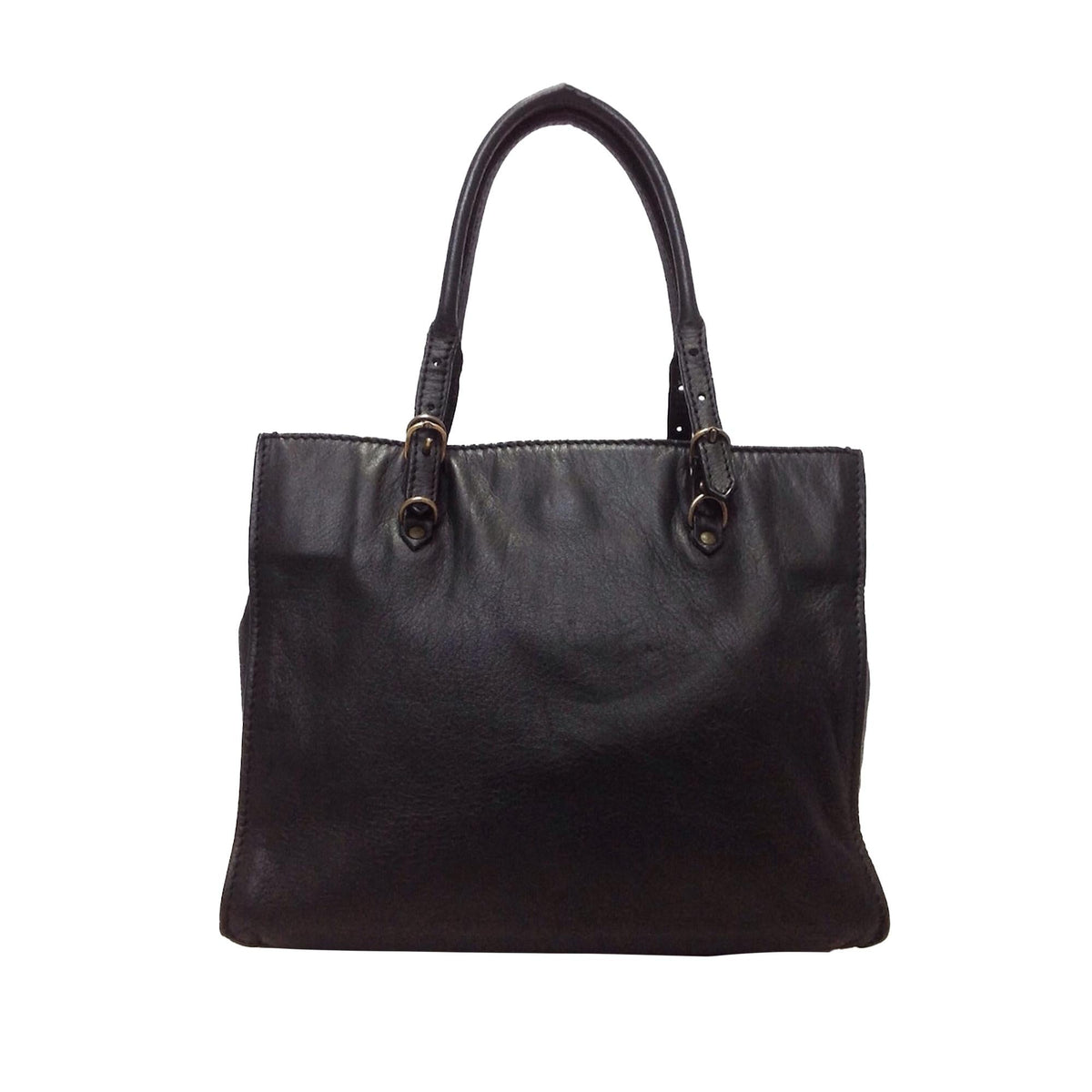 Luxury Balenciaga  Papier A4 Leather Satchel (SHG-27903)