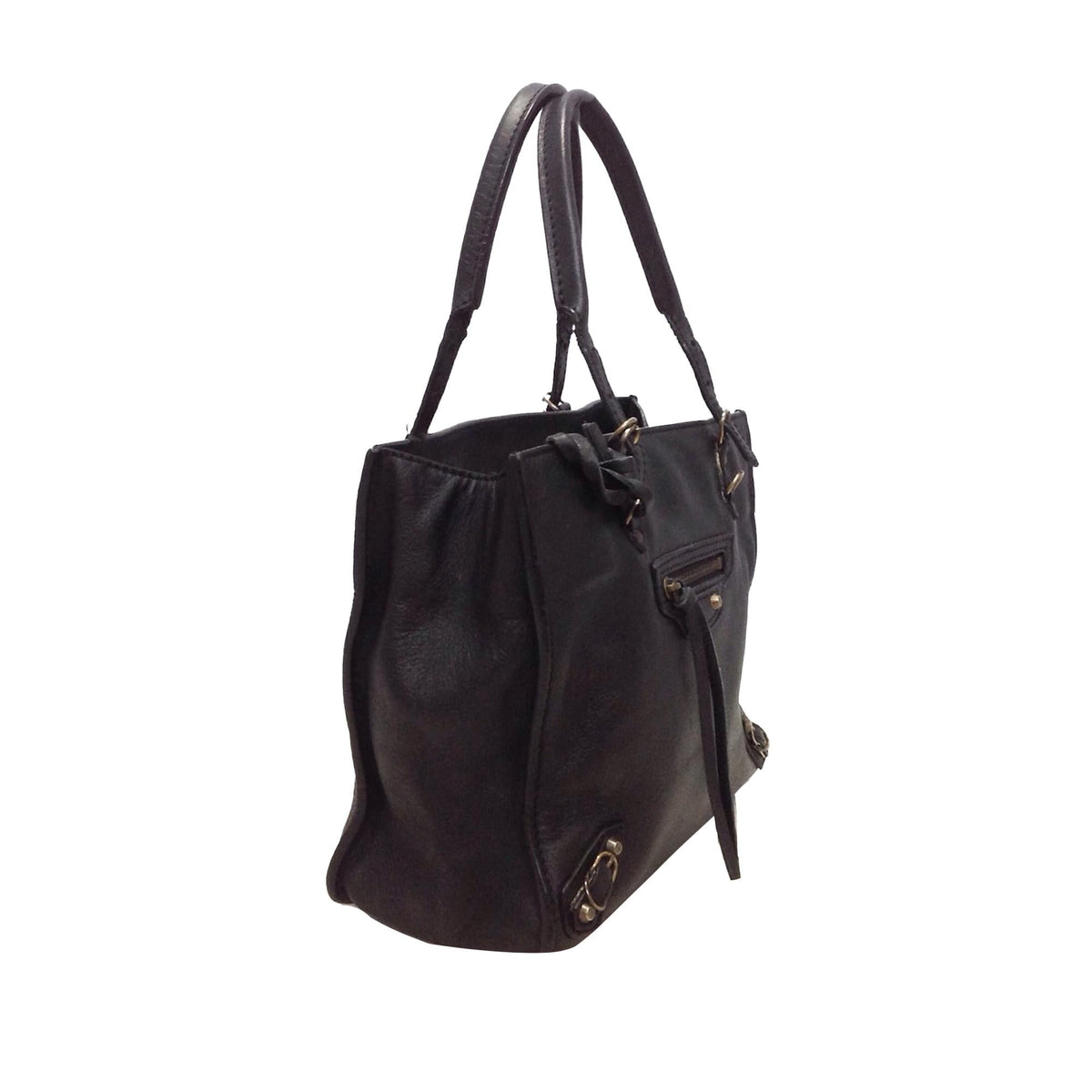 Luxury Balenciaga  Papier A4 Leather Satchel (SHG-27903)