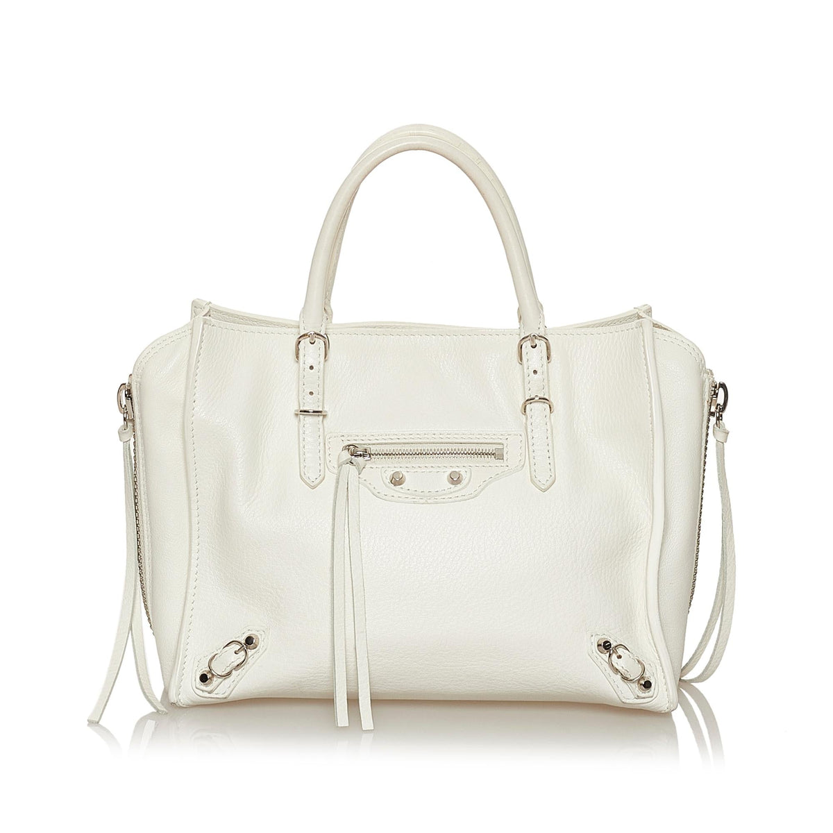 Luxury Balenciaga  Papier A4 Leather Satchel (SHG-29266)