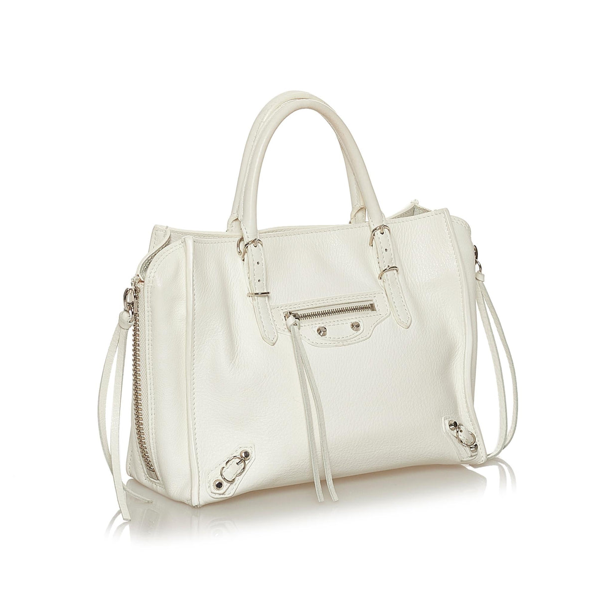 Luxury Balenciaga  Papier A4 Leather Satchel (SHG-29266)
