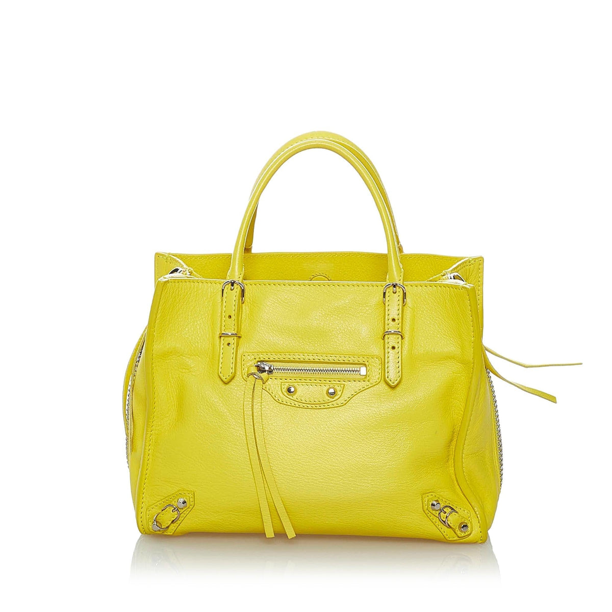 Luxury Balenciaga  Papier A4 Leather Satchel (SHG-29585)