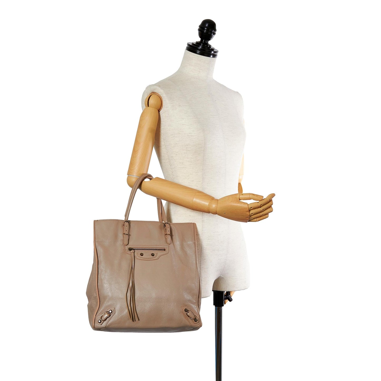 Luxury Balenciaga  Papier A5 Leather Tote Bag (SHG-24079)