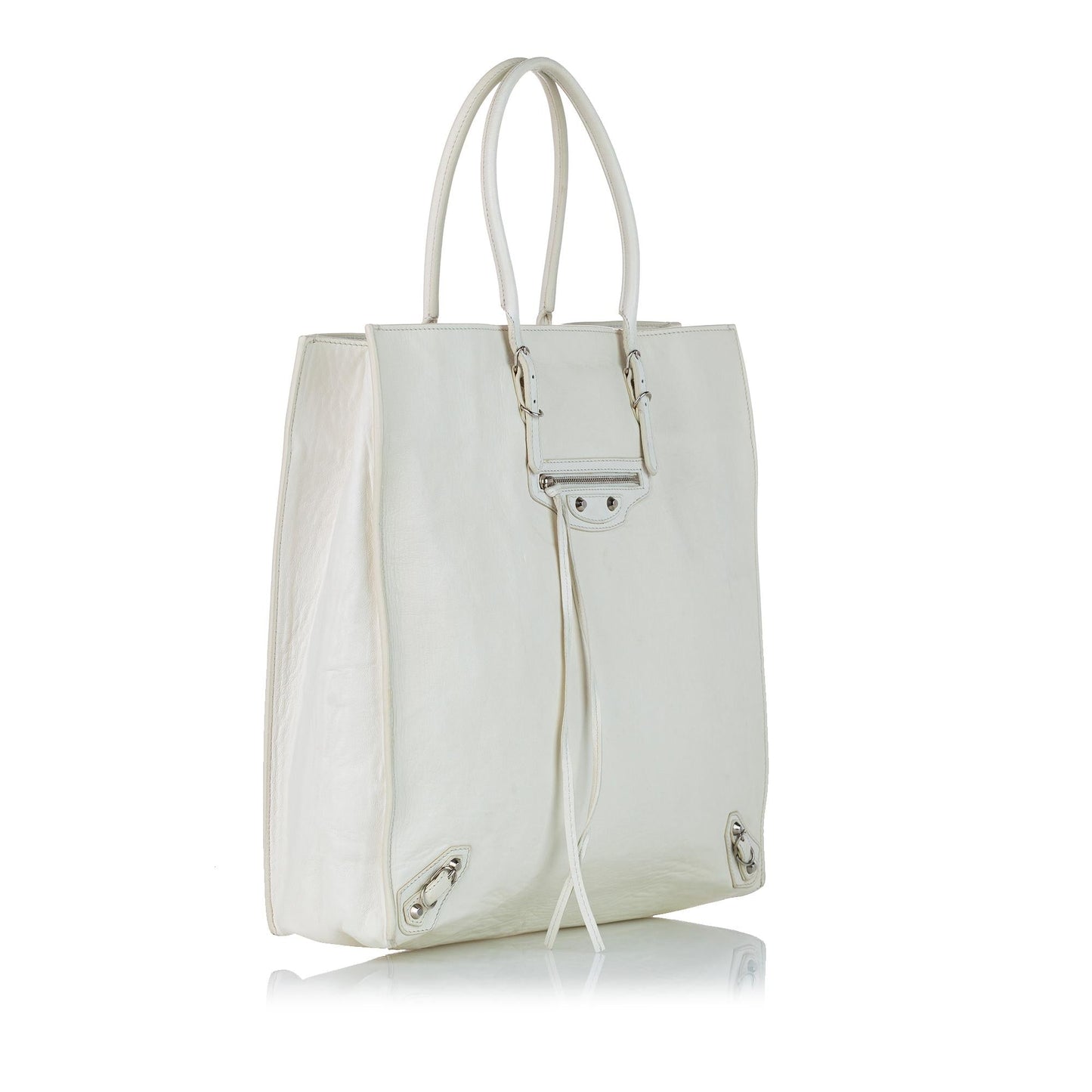Luxury Balenciaga  Papier A5 Leather Tote Bag (SHG-26681)