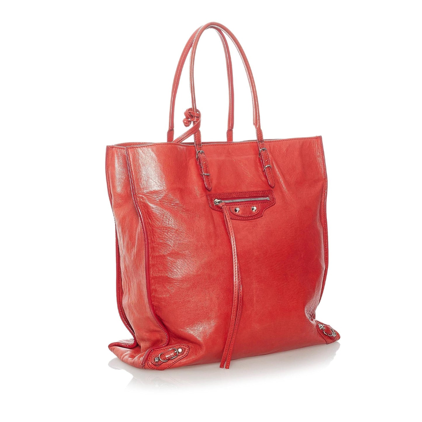 Luxury Balenciaga  Papier A5 Leather Tote Bag (SHG-31091)