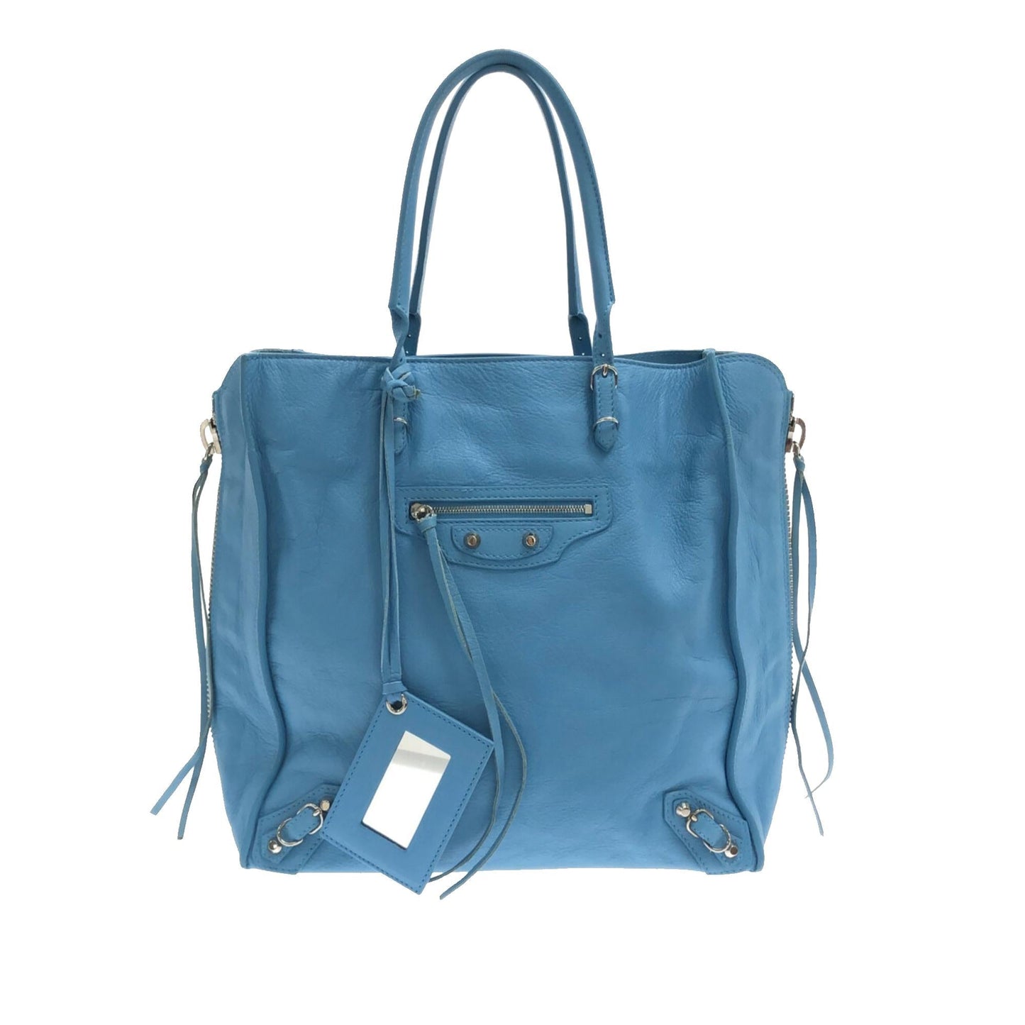 Luxury Balenciaga  Papier A5 Zip Around Leather Tote Bag (SHG-4YKF4a)