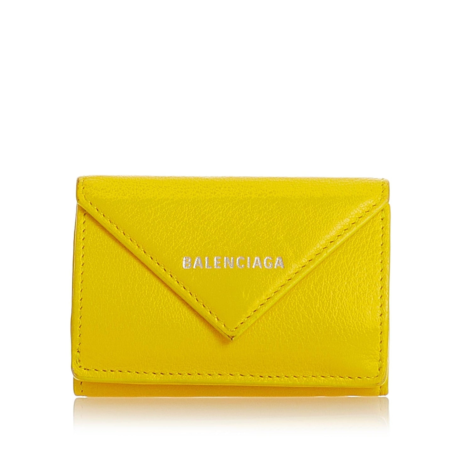 Luxury Balenciaga  Papier Leather Compact Wallet (SHG-25198)