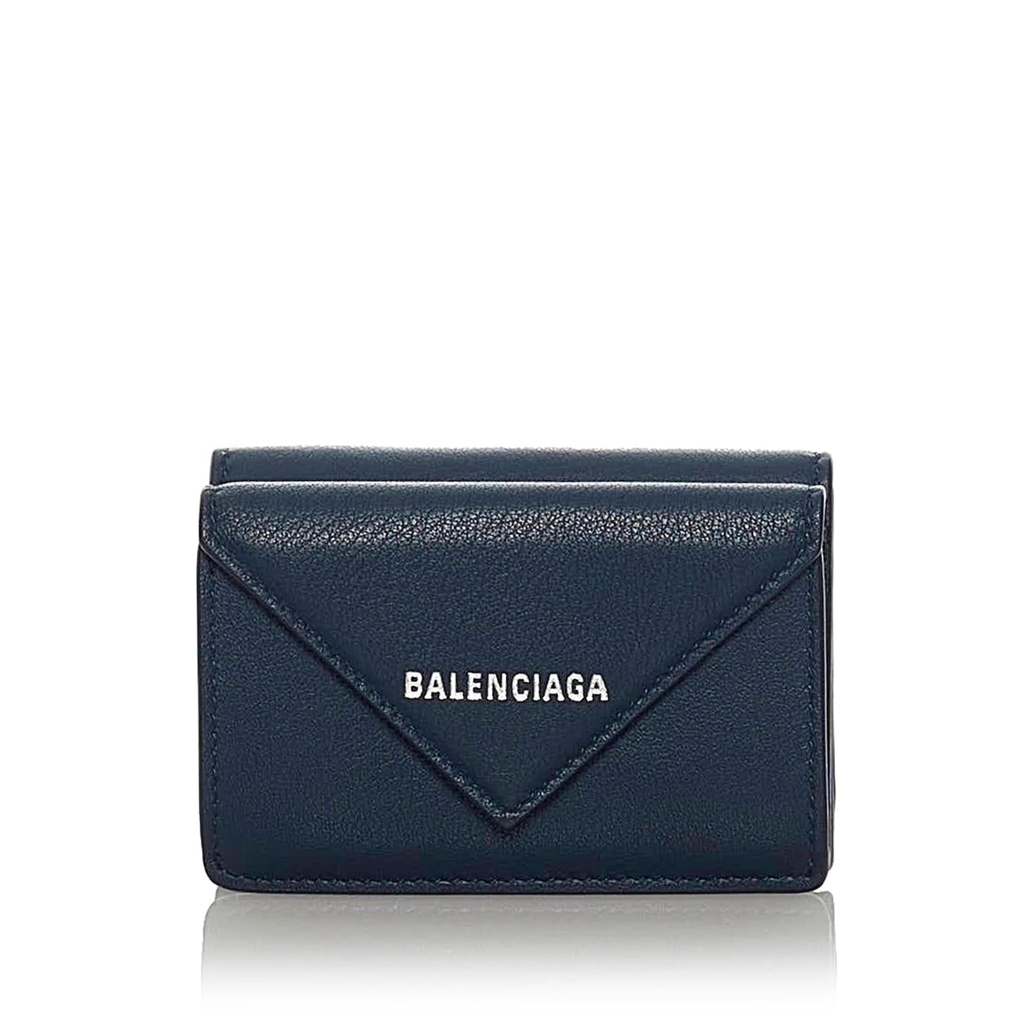 Luxury Balenciaga  Papier Leather Compact Wallet (SHG-28598)