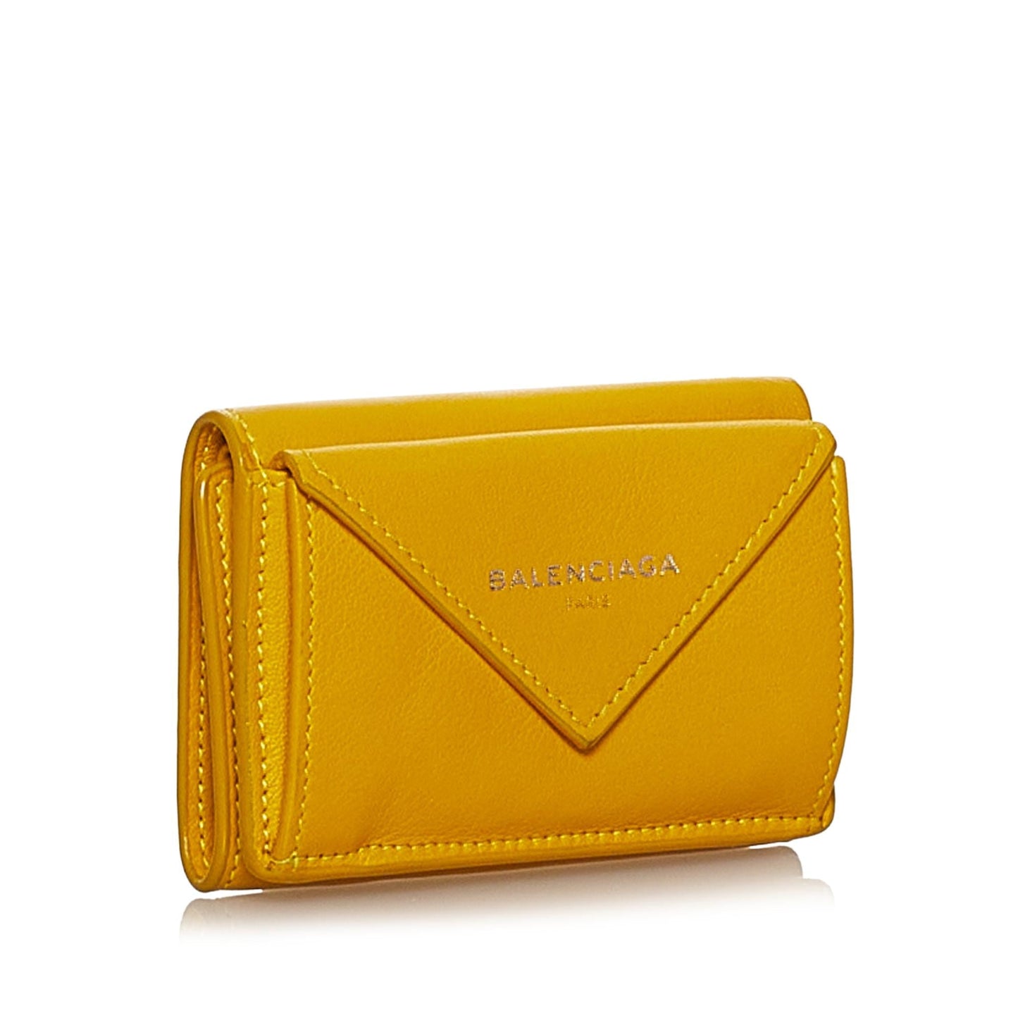 Luxury Balenciaga  Papier Leather Compact Wallet (SHG-28938)
