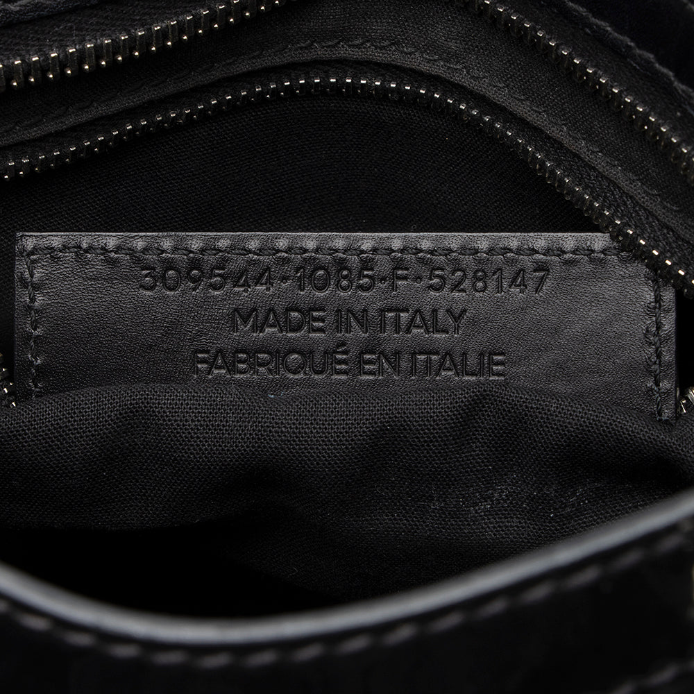 Luxury Balenciaga  Patent Matte Calfskin Metal Edge City Mini Satchel - FINAL SALE (SHF-17574)