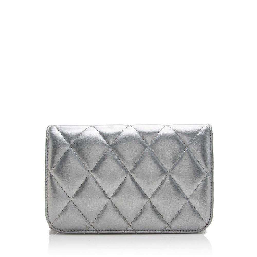 Luxury Balenciaga  Quilted Metallic Leather B Dot Shoulder Bag (SHF-16927)