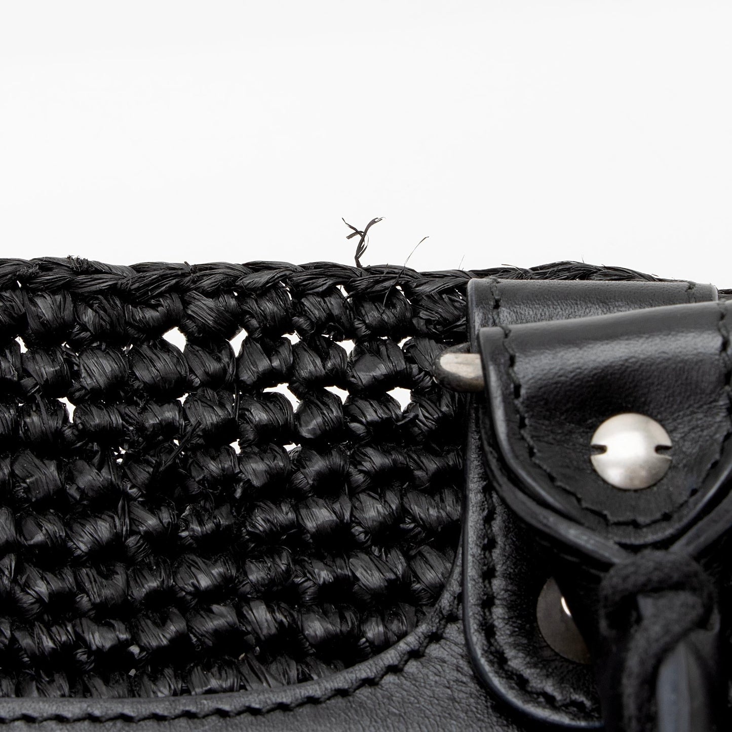 Luxury Balenciaga  Raffia Striped Panier XS Tote (SHF-22896)