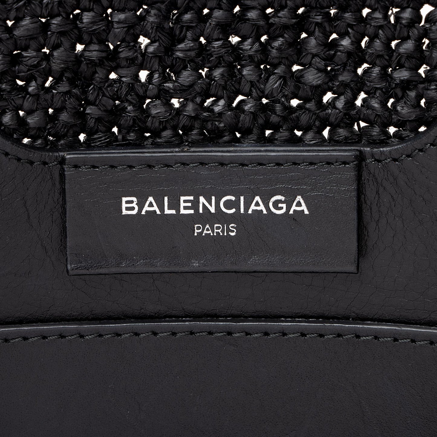 Luxury Balenciaga  Raffia Striped Panier XS Tote (SHF-22896)