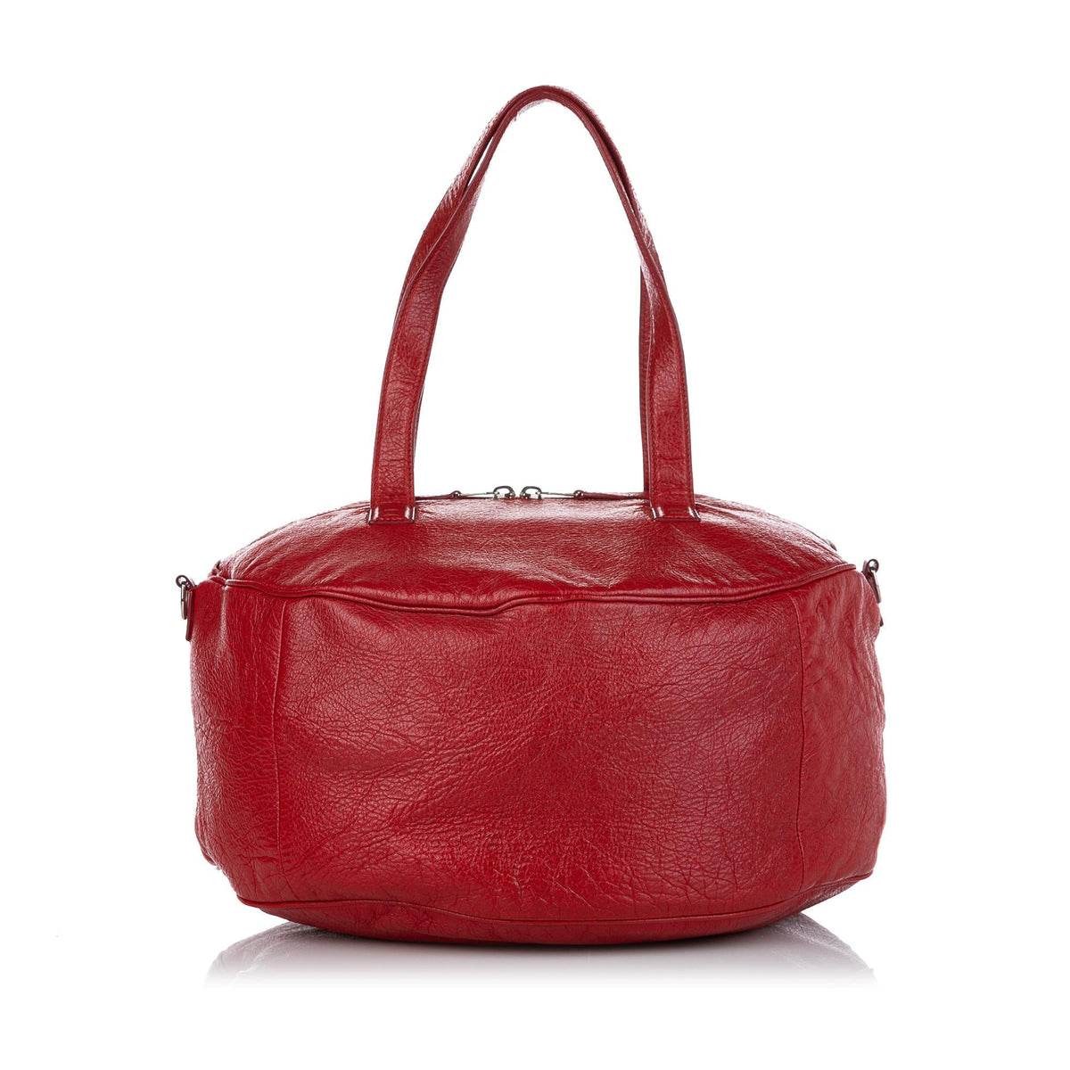 Luxury Balenciaga  Round Air M Leather Satchel (SHG-28824)
