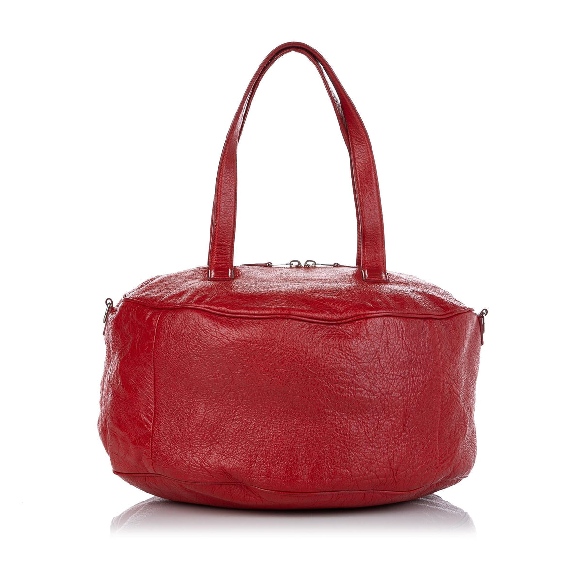 Luxury Balenciaga  Round Air M Leather Satchel (SHG-28824)