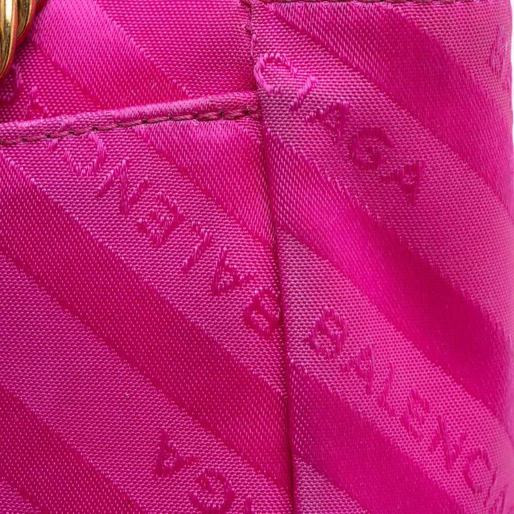 Luxury Balenciaga  Satin Jacquard BB S Round Shoulder Bag - FINAL SALE (SHF-17069)