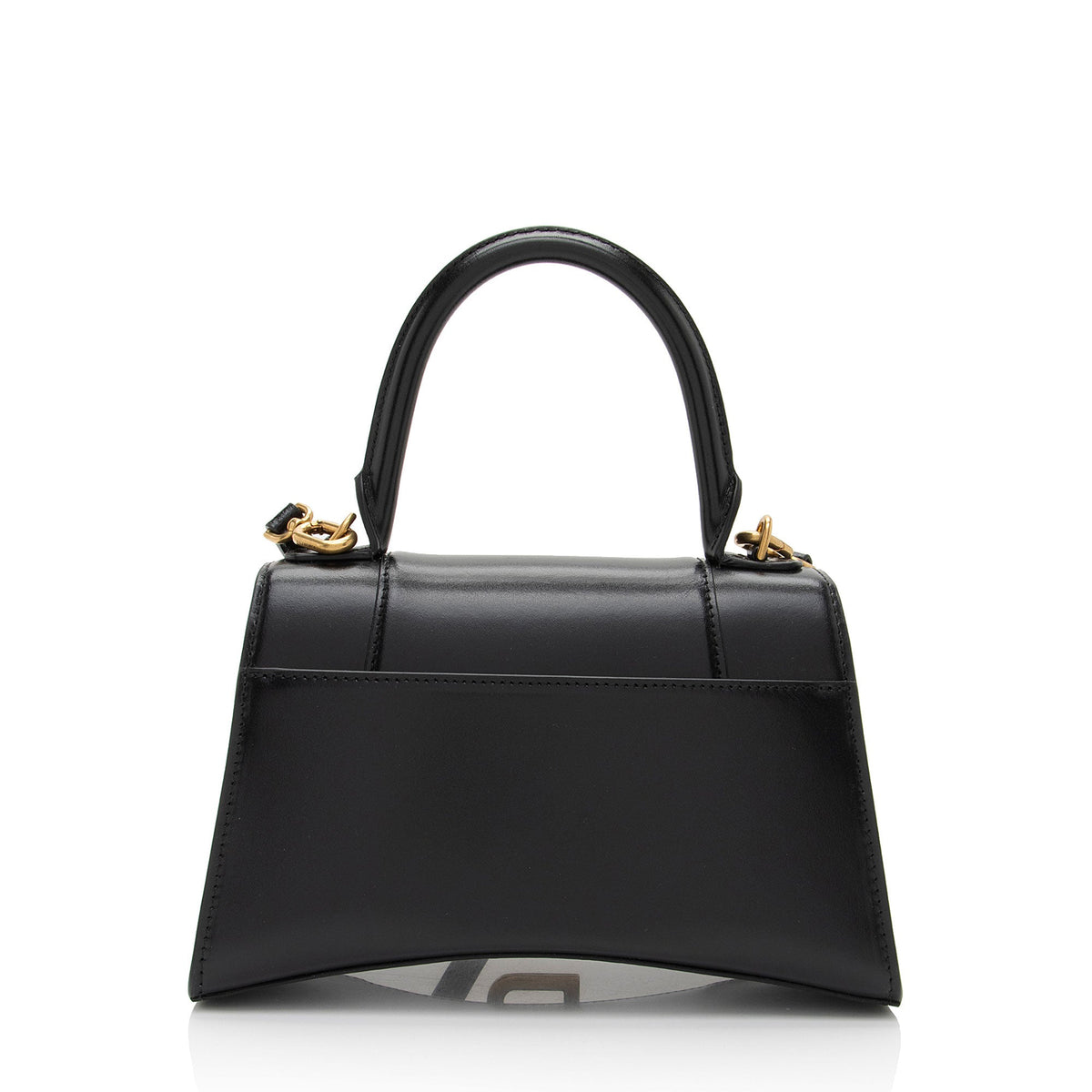 Luxury Balenciaga  Shiny Calfskin Hourglass Small Top Handle (SHF-9h44a6)