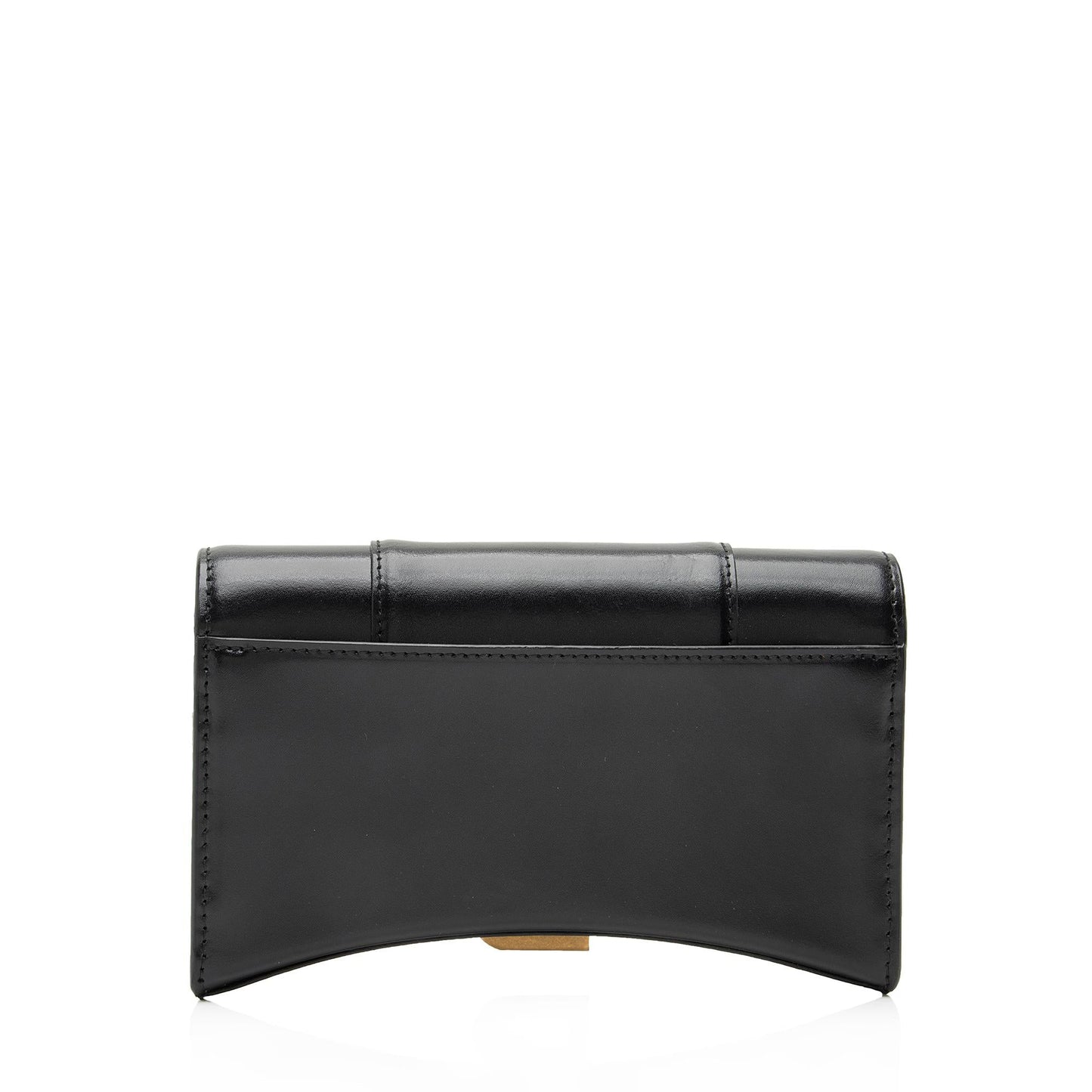 Luxury Balenciaga  Shiny Calfskin Hourglass Wallet on Chain Bag (SHF-23824)