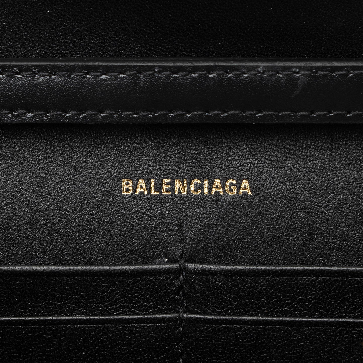 Luxury Balenciaga  Shiny Calfskin Hourglass Wallet on Chain Bag (SHF-23824)