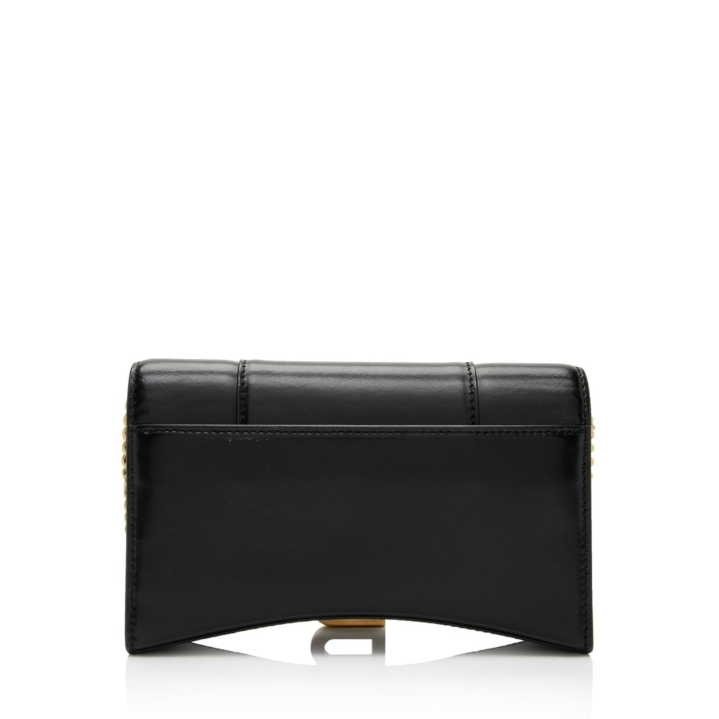 Luxury Balenciaga  Shiny Calfskin Hourglass Wallet on Chain Bag (SHF-RgTbFx)