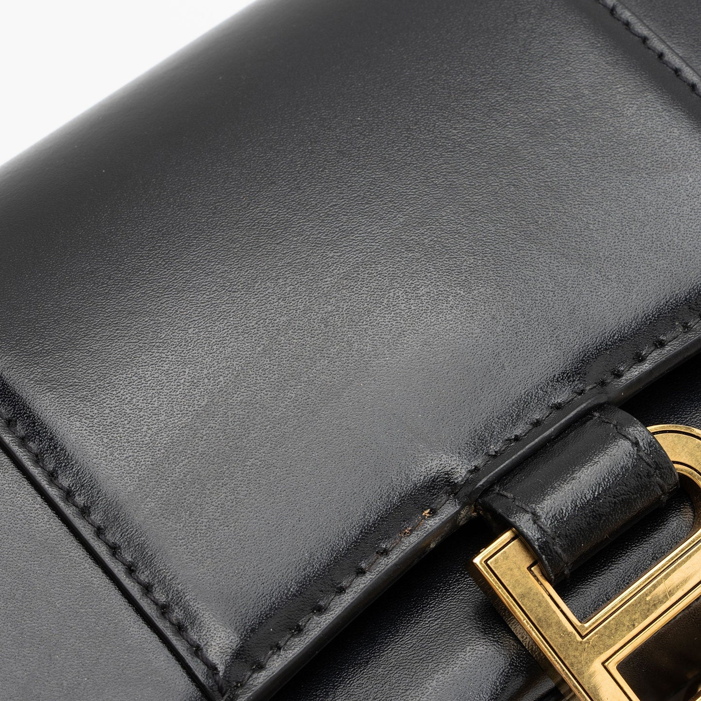Luxury Balenciaga  Shiny Calfskin Hourglass Wallet on Chain Bag (SHF-PW1B0p)