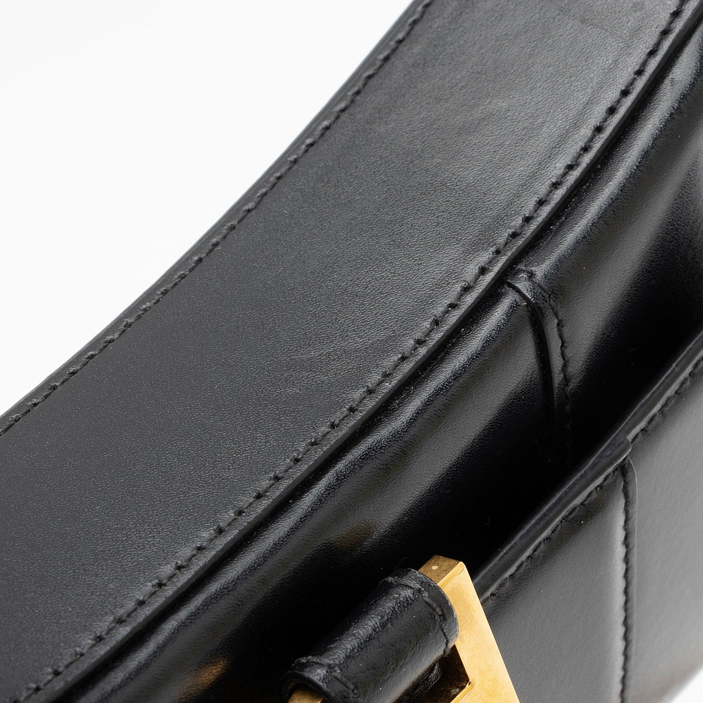 Luxury Balenciaga  Shiny Calfskin Hourglass Wallet on Chain Bag (SHF-PW1B0p)