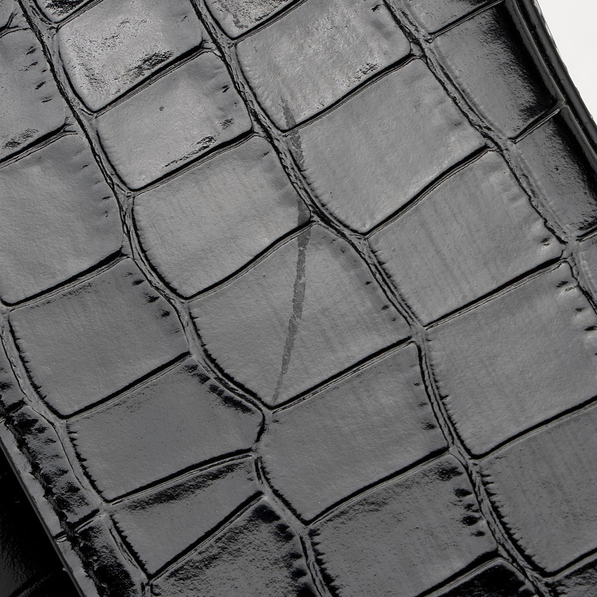 Luxury Balenciaga  Shiny Croc Embossed Calfskin Hourglass Chain Bag (SHF-Le4cT4)