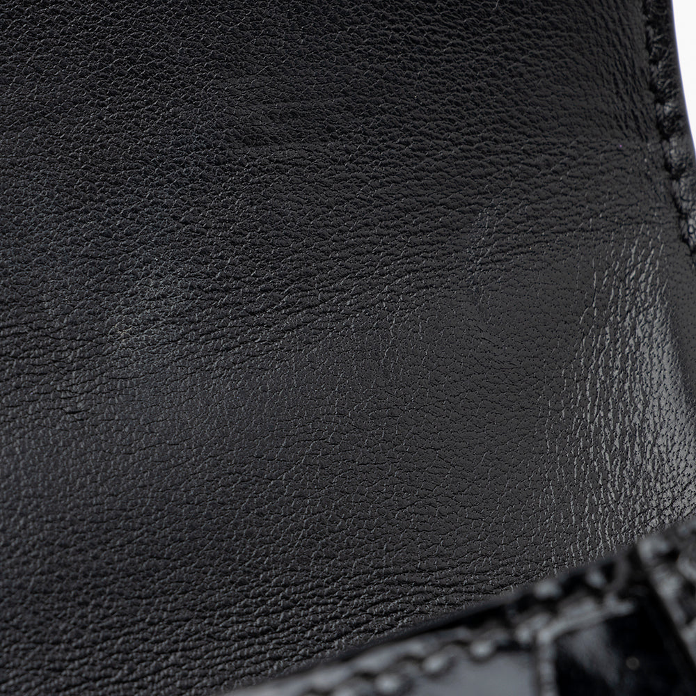Luxury Balenciaga  Shiny Croc Embossed Calfskin Hourglass XS Satchel (SHF-20783)