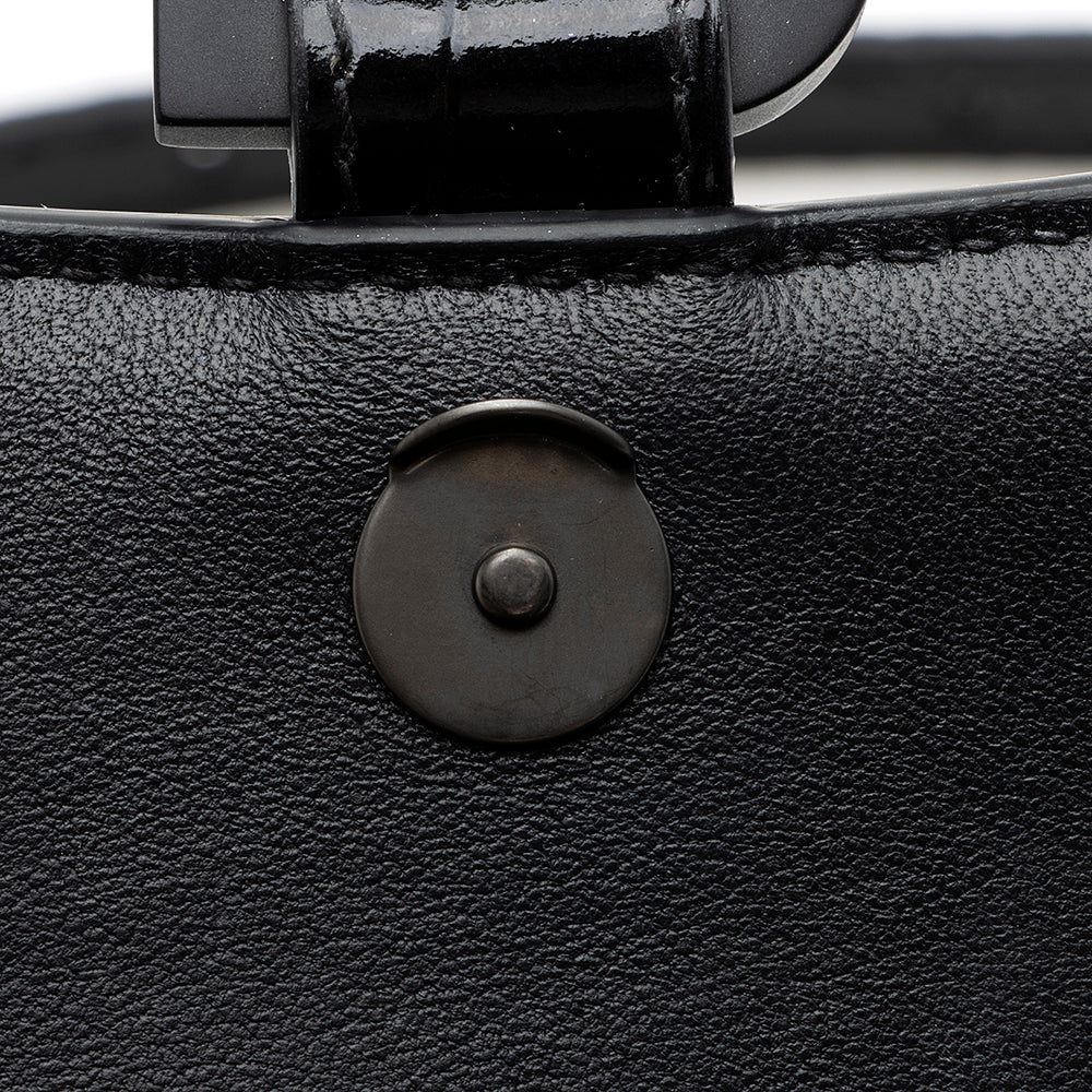 Luxury Balenciaga  Shiny Croc Embossed Calfskin Hourglass XS Satchel (SHF-20783)