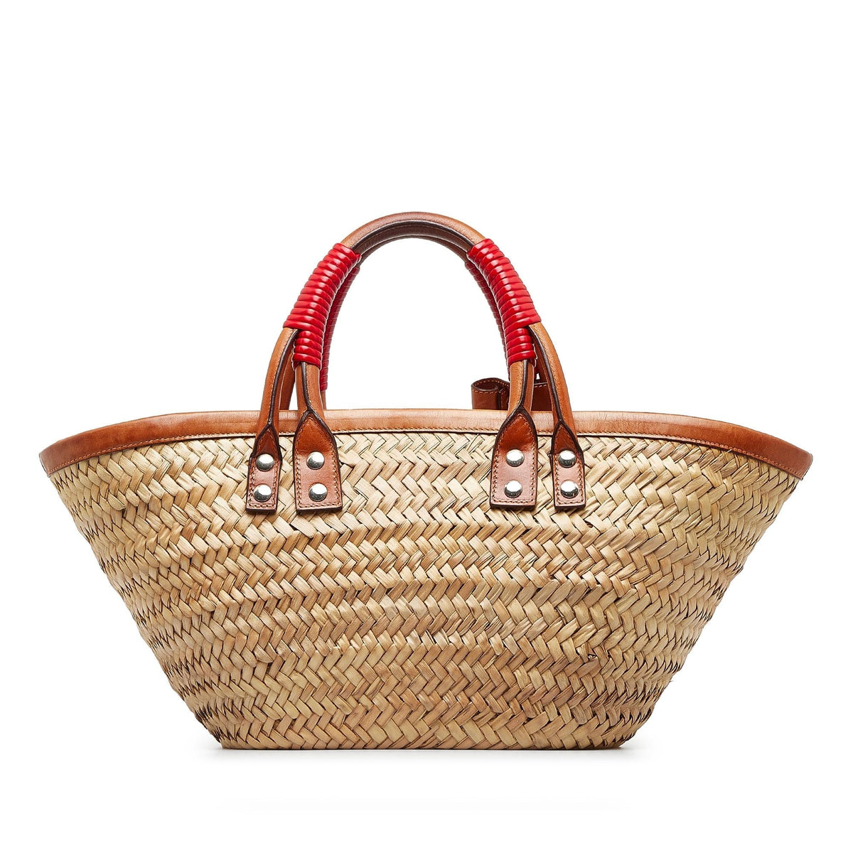 Luxury Balenciaga  Small Straw Bistrot Panier (SHG-u0lUVG)