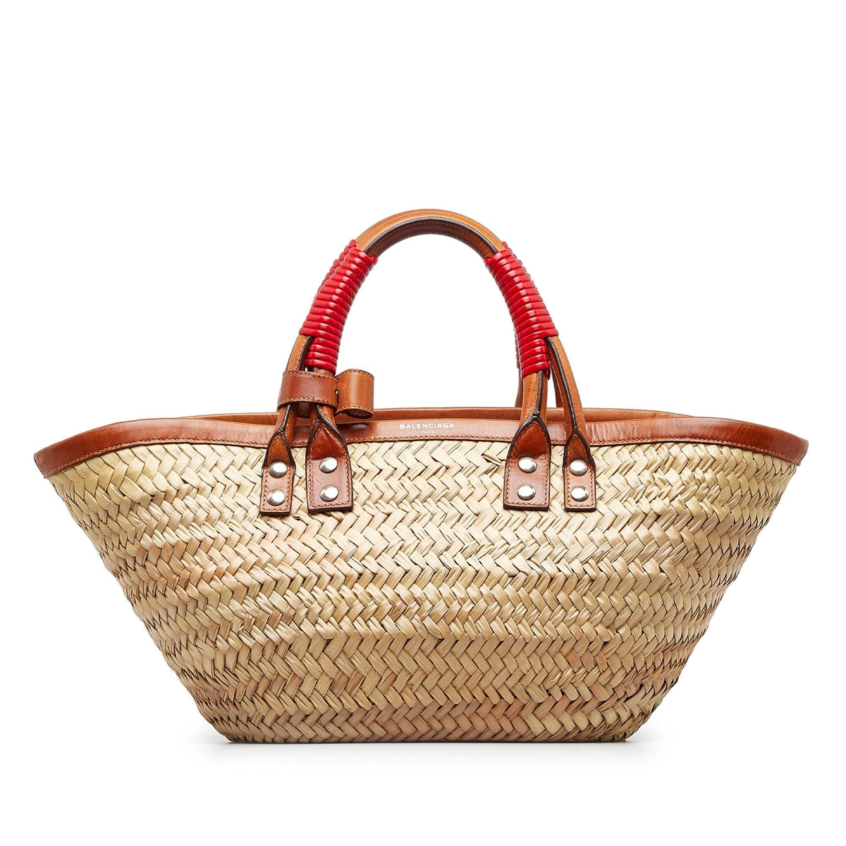 Luxury Balenciaga  Small Straw Bistrot Panier (SHG-u0lUVG)