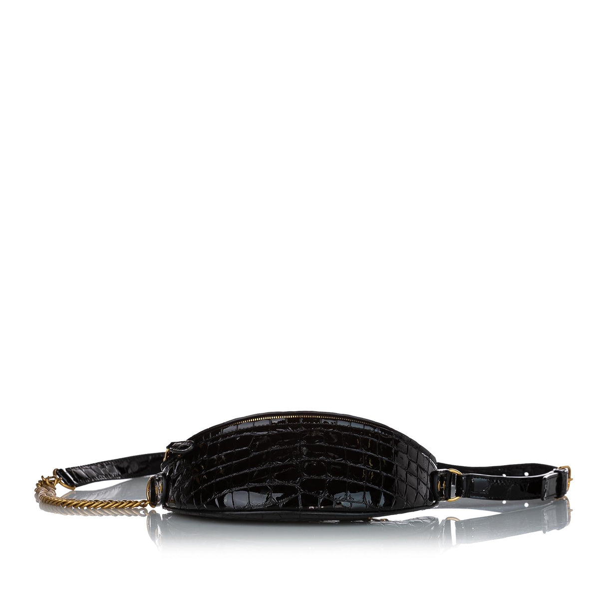 Luxury Balenciaga  Souvenir Embossed Patent Leather Belt Bag (SHG-27024)
