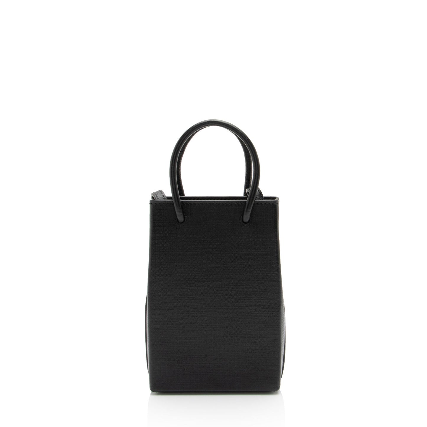 Luxury Balenciaga  Textured Calfskin Phone Holder Crossbody (SHF-vPnMbh)