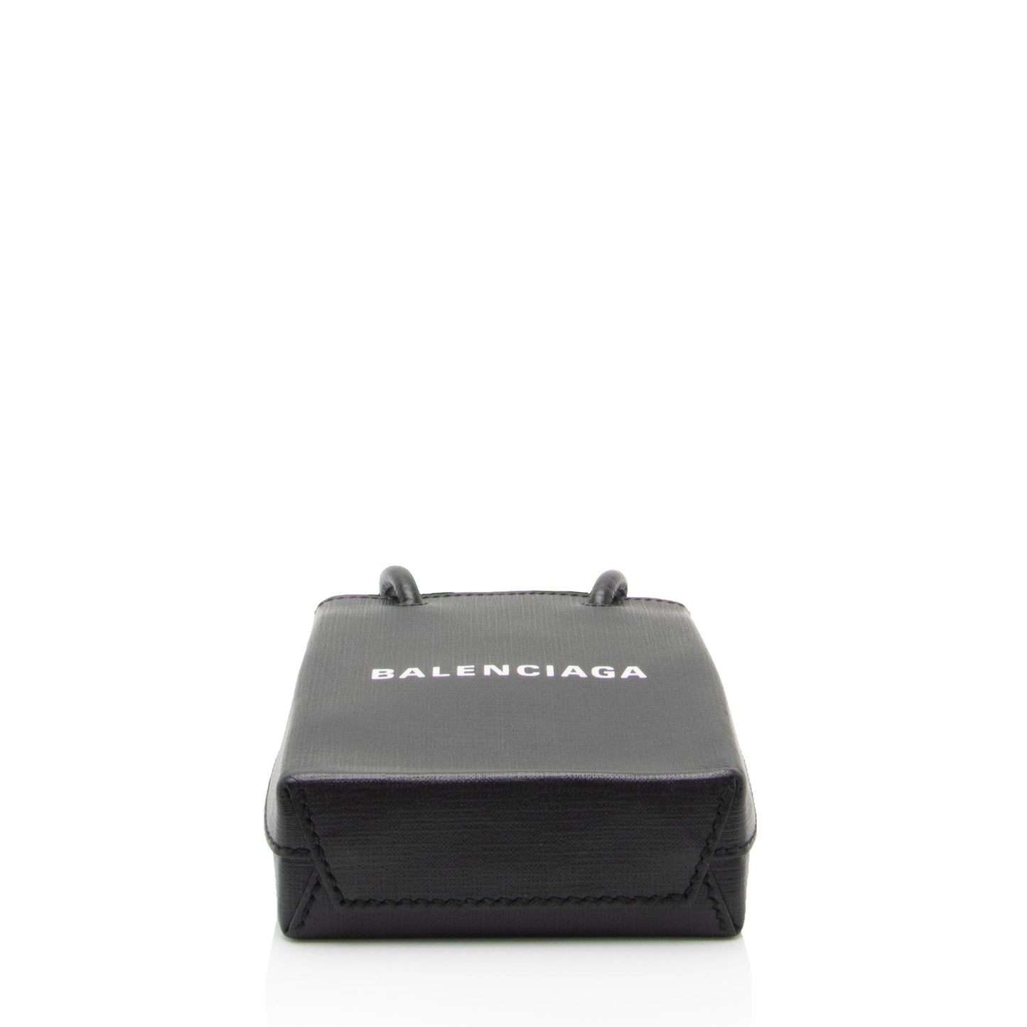Luxury Balenciaga  Textured Calfskin Phone Holder Crossbody (SHF-vPnMbh)