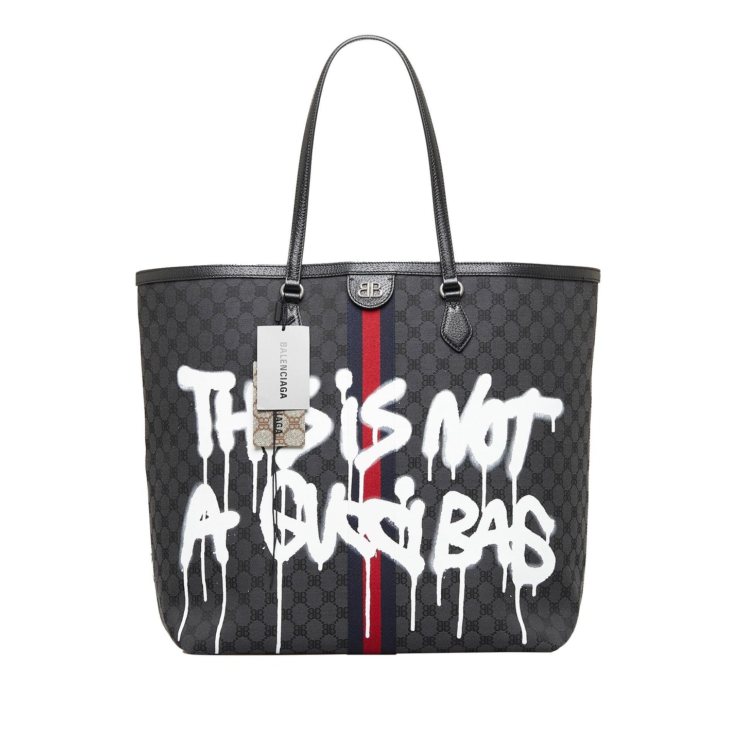 Luxury Balenciaga  The Hacker Project Graffiti BB Supreme Tote (SHG-JqTi5J)