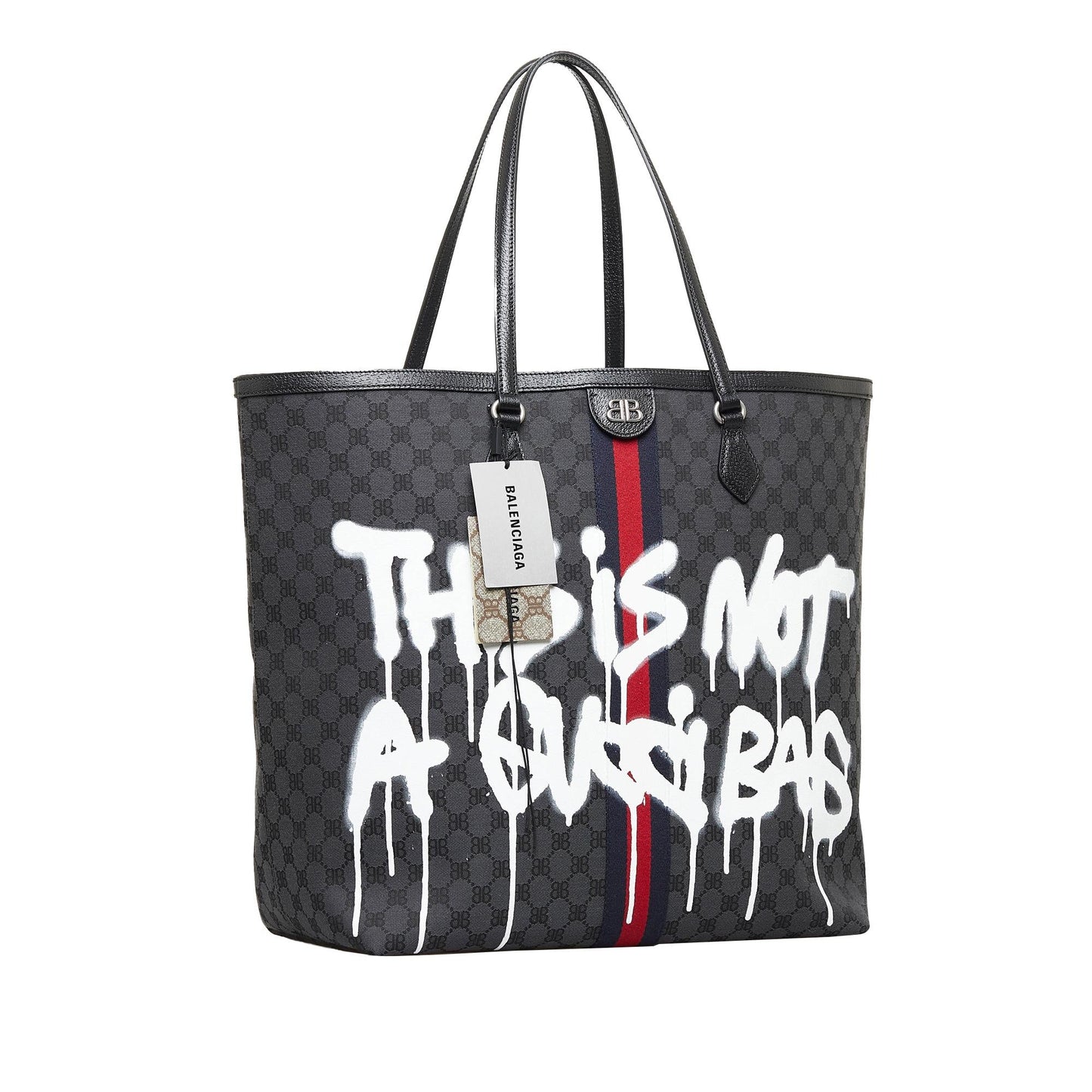 Luxury Balenciaga  The Hacker Project Graffiti BB Supreme Tote (SHG-JqTi5J)