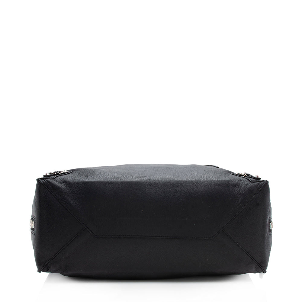 Luxury Balenciaga  Veau Leather Papier A4 Zip Around Tote (SHF-12250)
