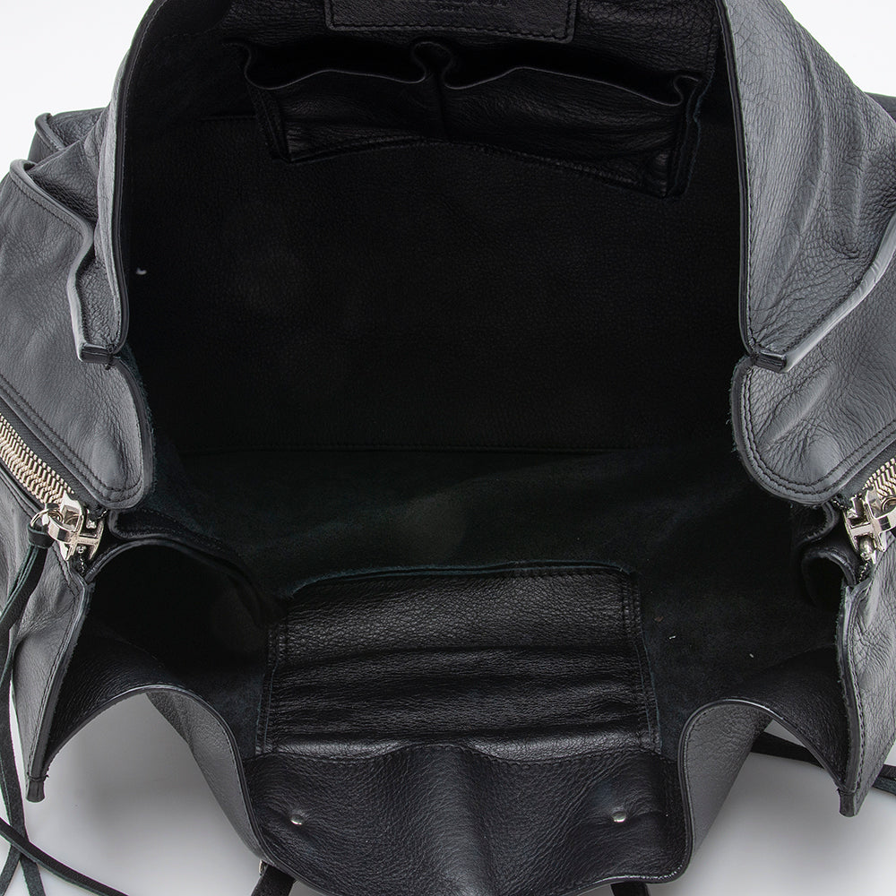 Luxury Balenciaga  Veau Leather Papier A4 Zip Around Tote (SHF-12250)