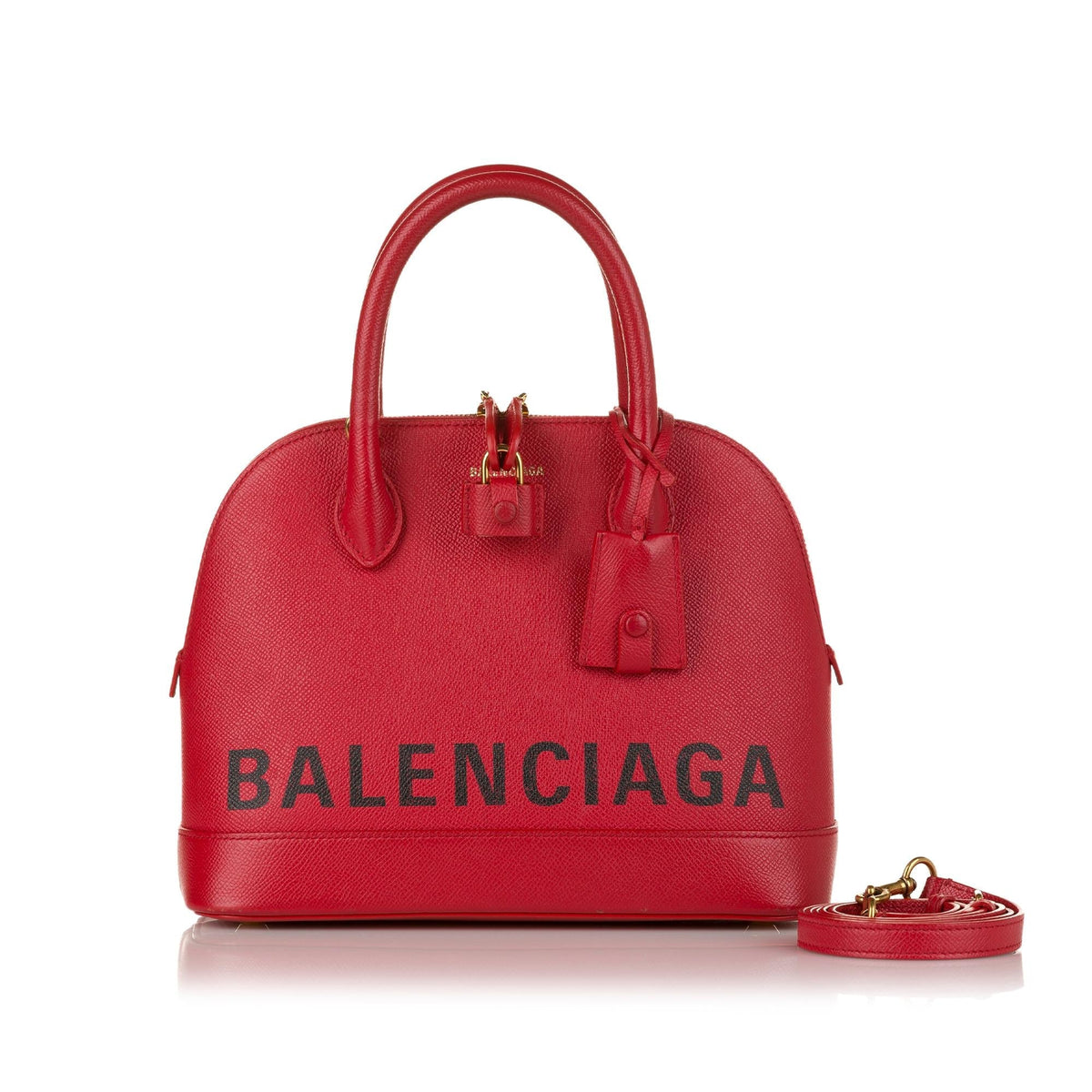 Luxury Balenciaga  Ville Leather Satchel (SHG-37716)