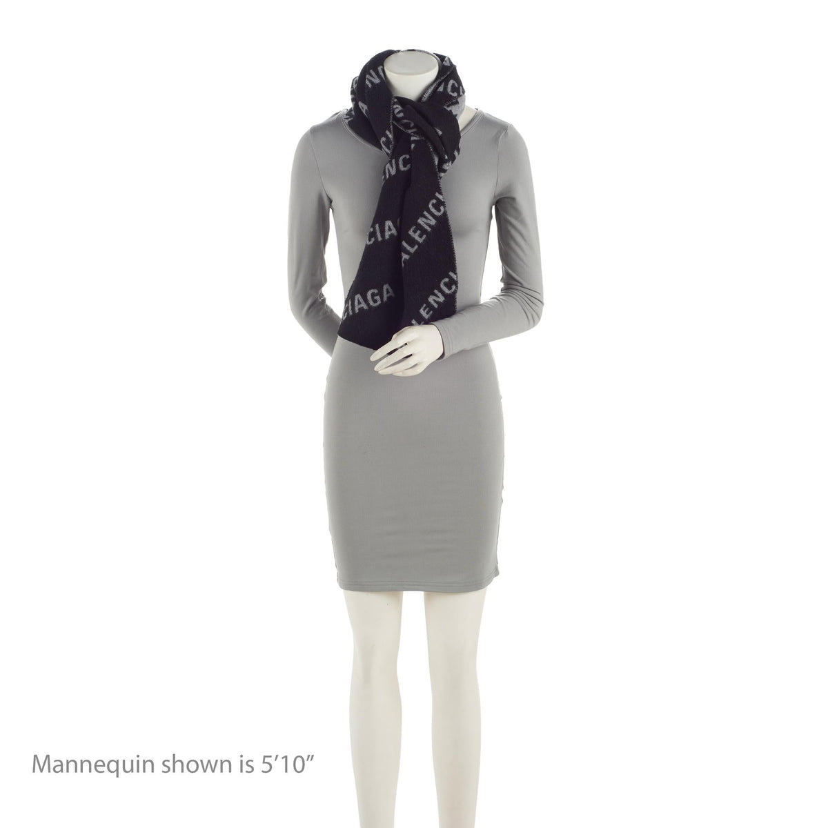 Luxury Balenciaga  Wool Allover Logo Scarf (SHF-23945)