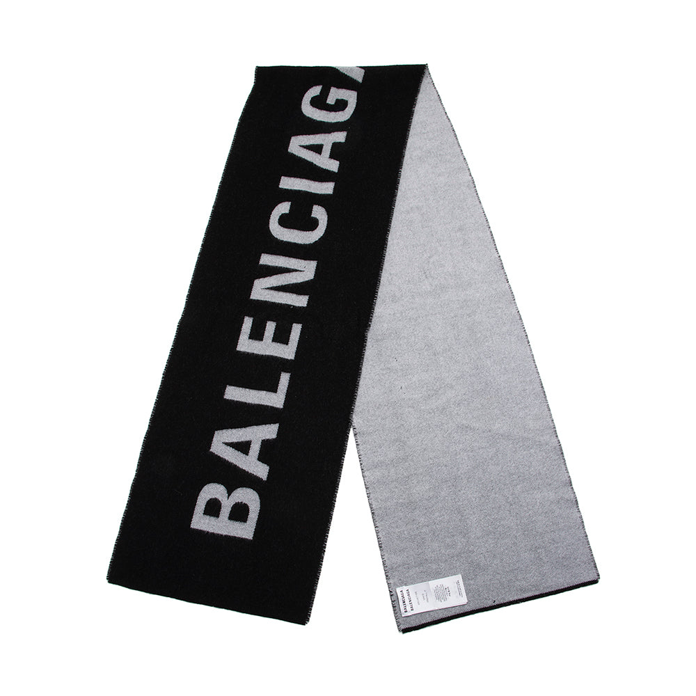 Luxury Balenciaga  Wool Logo Macro Scarf (SHF-23033)