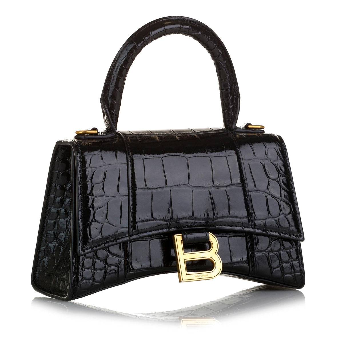 Luxury Balenciaga  XS Embossed Hourglass (SHG-37571)