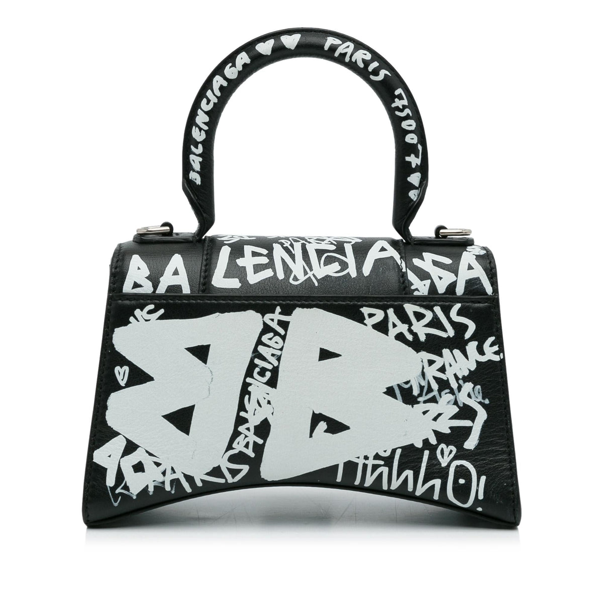 Luxury Balenciaga  XS Hourglass Graffiti Satchel (SHG-heztyI)