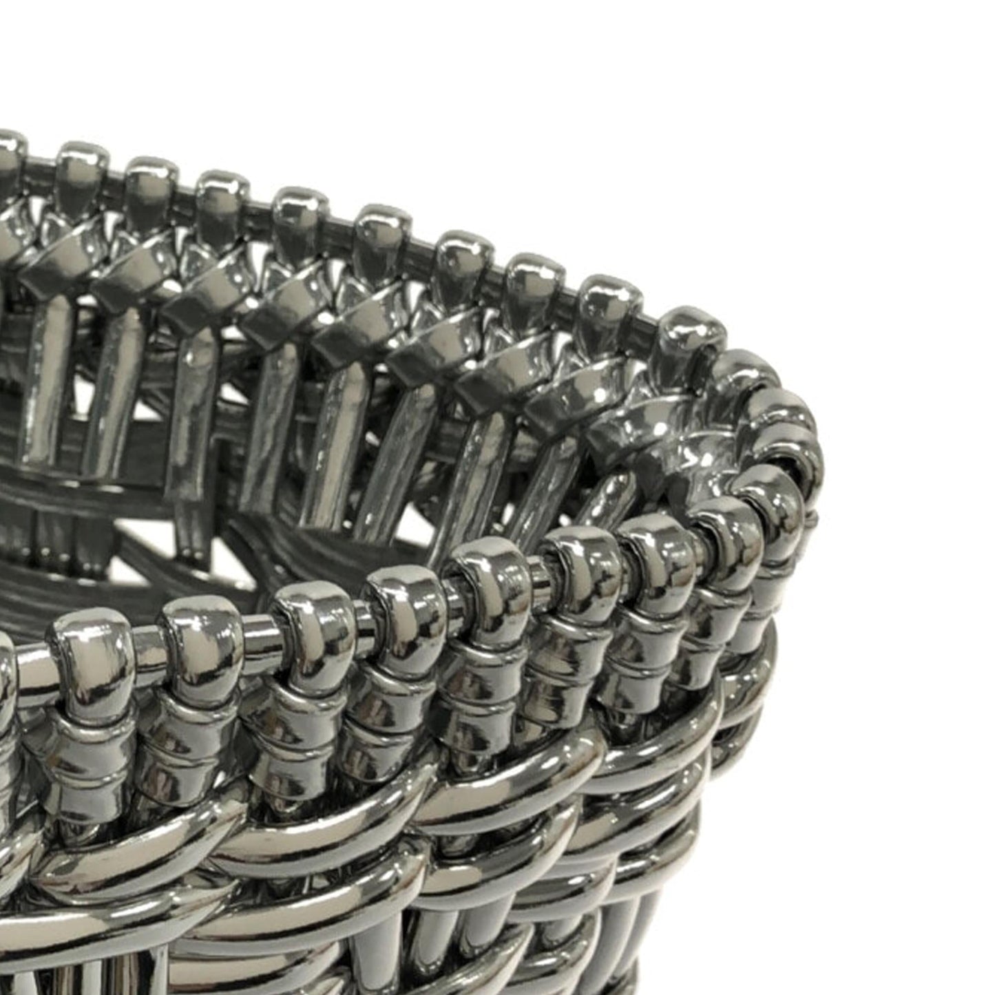 Luxury Balenciaga  XS Mettalic Woven Bistrot Panier Tote (SHG-iHAY00)