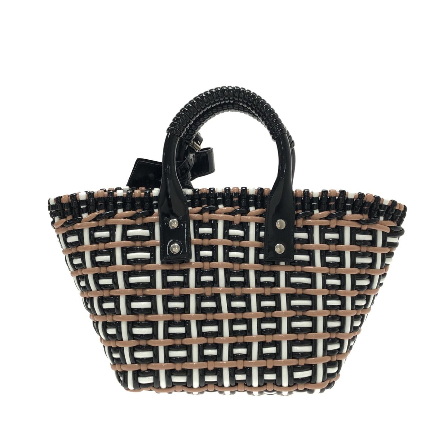Luxury Balenciaga  XS Woven Bistrot Panier Tote (SHG-RfSv64)