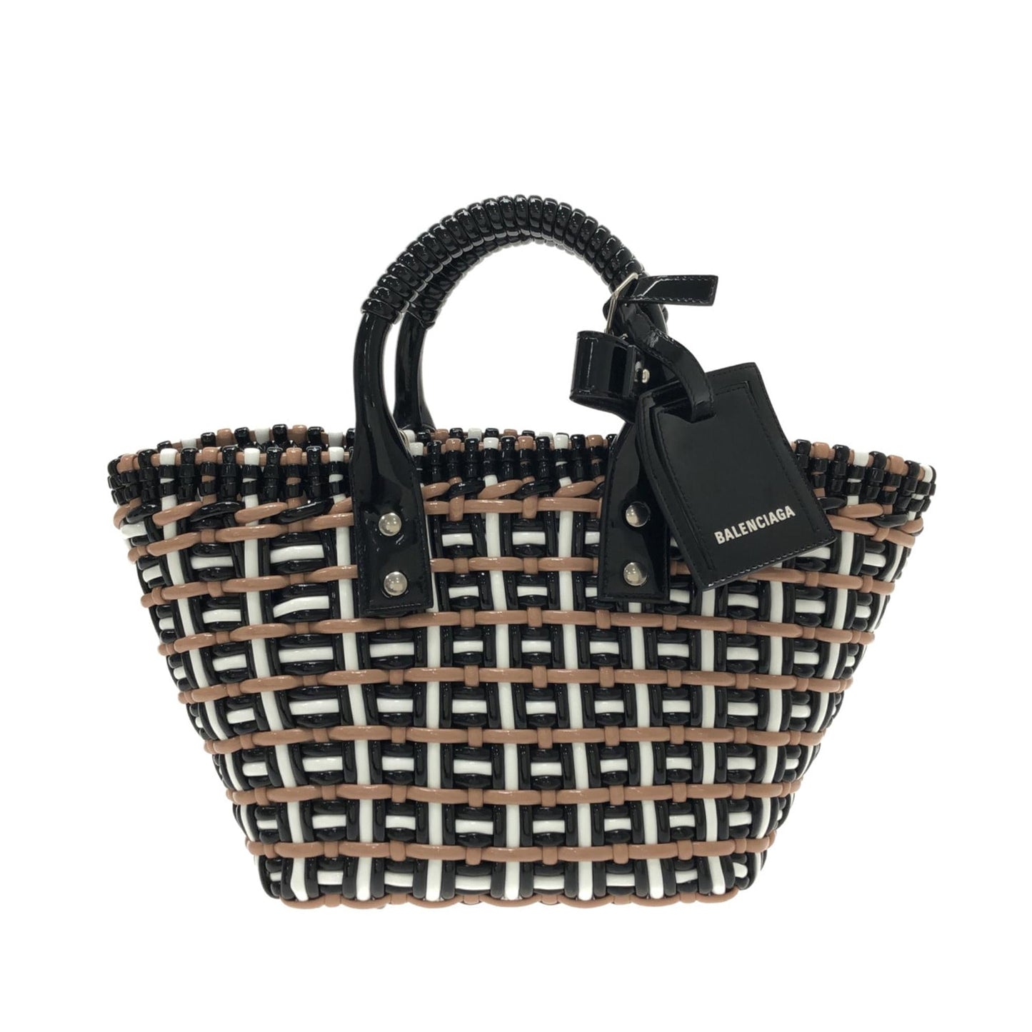 Luxury Balenciaga  XS Woven Bistrot Panier Tote (SHG-RfSv64)