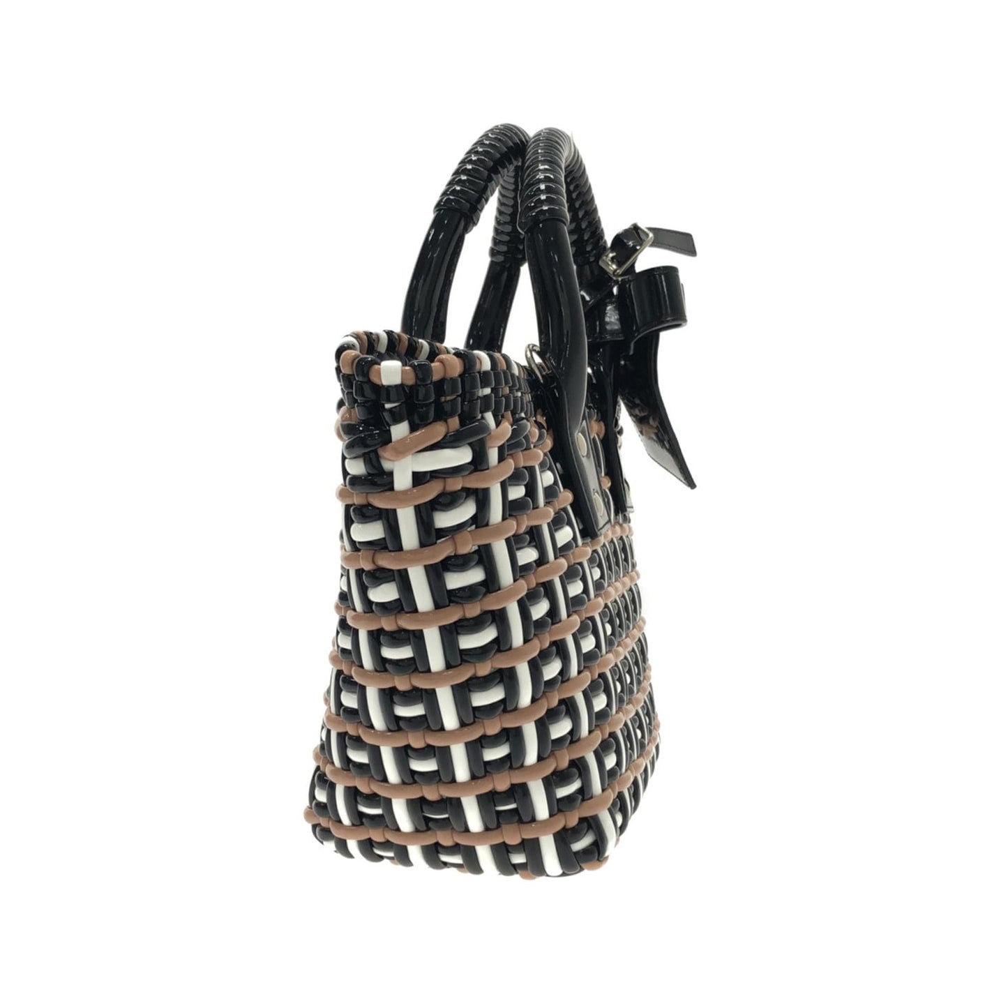 Luxury Balenciaga  XS Woven Bistrot Panier Tote (SHG-RfSv64)
