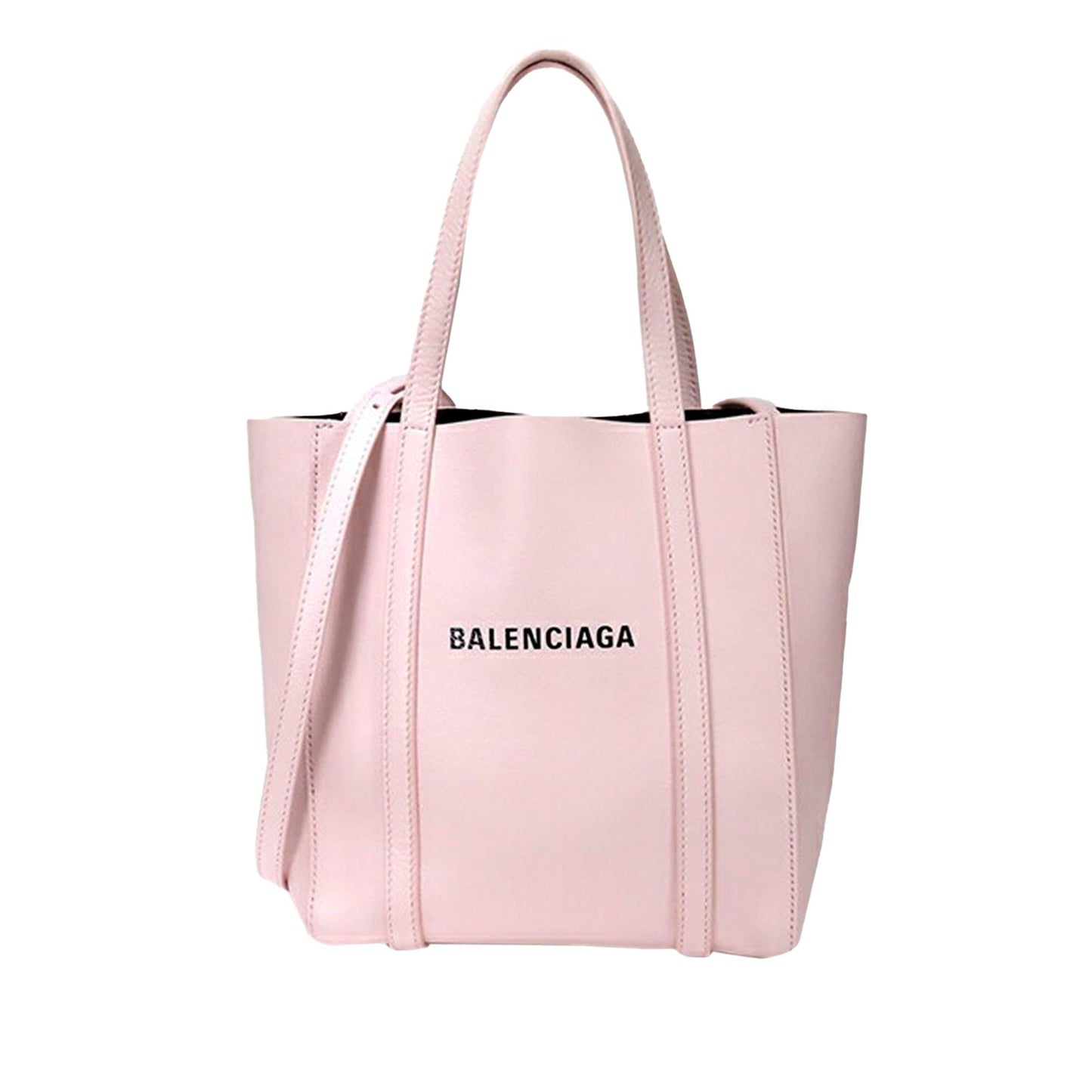 Luxury Balenciaga  XXS Everyday Shopping Tote Leather Satchel (SHG-36965)