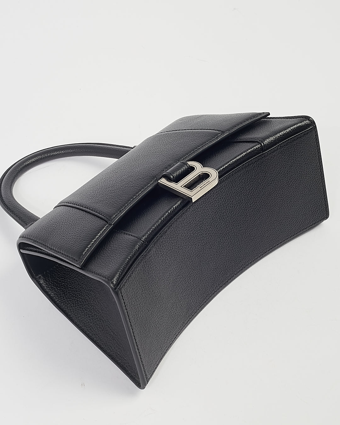 Balenciaga Black Grained Leather Hourglass XS Handbag Box