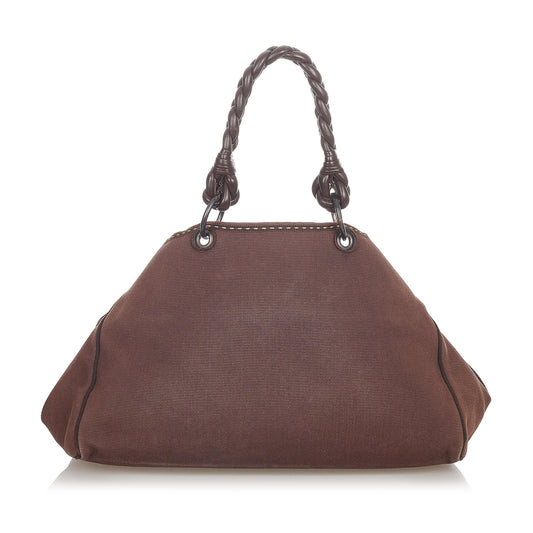 Luxury Bottega Veneta Canvas Tote Bag (SHG-23647)