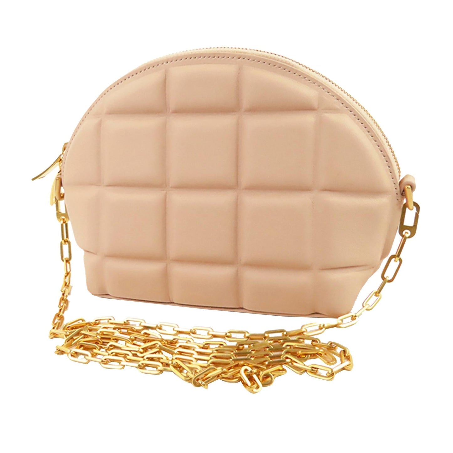 Luxury Bottega Veneta Half Moon Leather Crossbody Bag (SHG-37639)